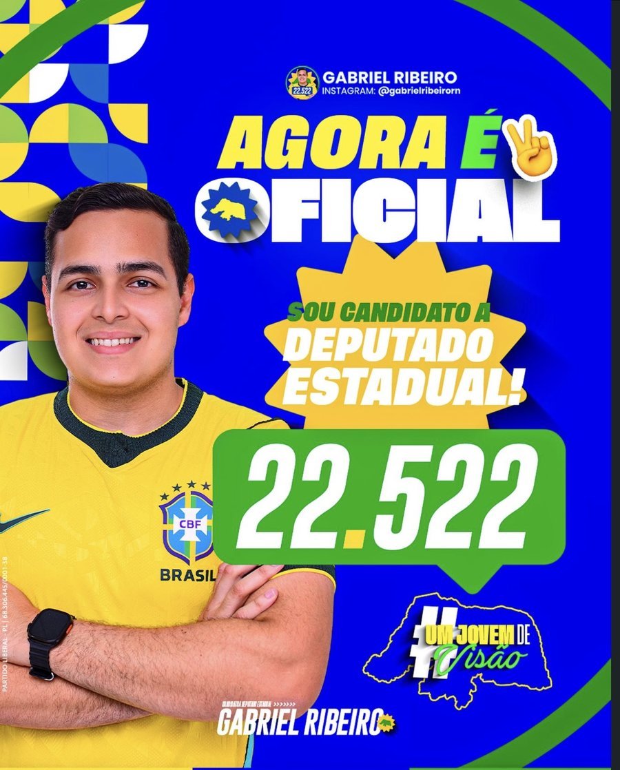 Publicacao da campanha de Gabriel Ribeiro